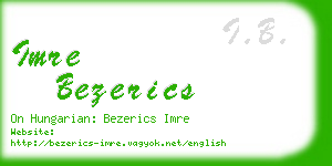 imre bezerics business card